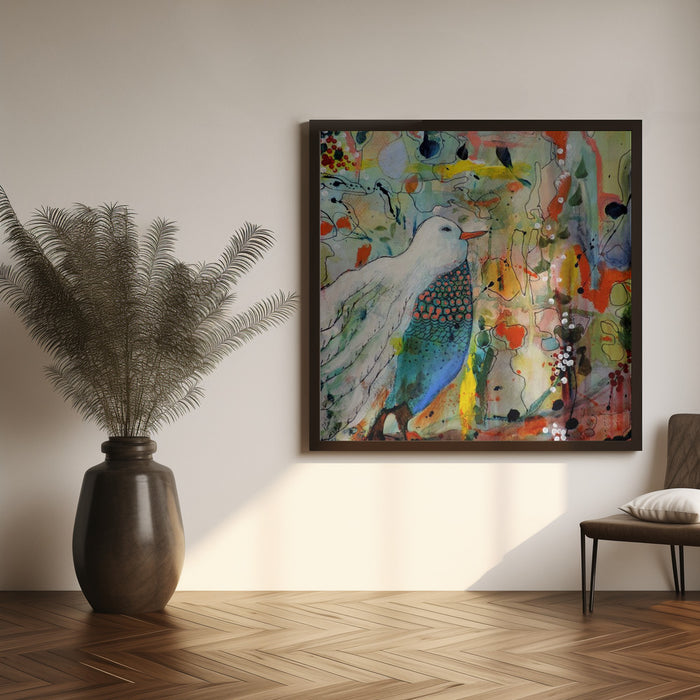 Vers Toi Carre by Sylvie Demers Square Canvas Print Art for Modern Home Decor. Decorate your office or living room with canvas artwork