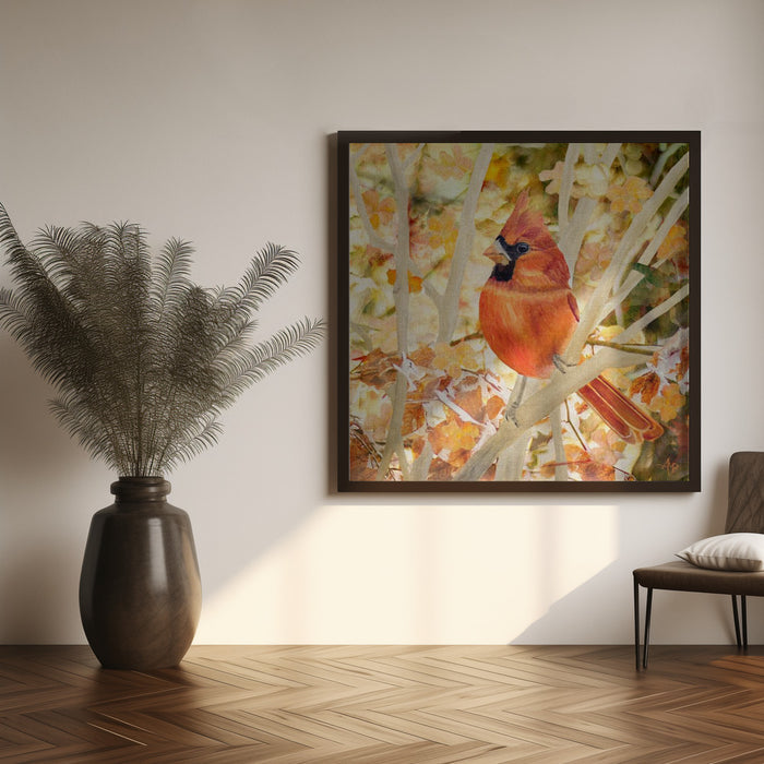 Entwined In Leaves by Angeles M. Pomata Square Canvas Print Art for Modern Home Decor. Decorate your office or living room with canvas artwork