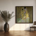 The Kiss (1907–1908) by Gustav Klimt Square Canvas Print Art for Modern Home Decor. Decorate your office or living room with canvas artwork