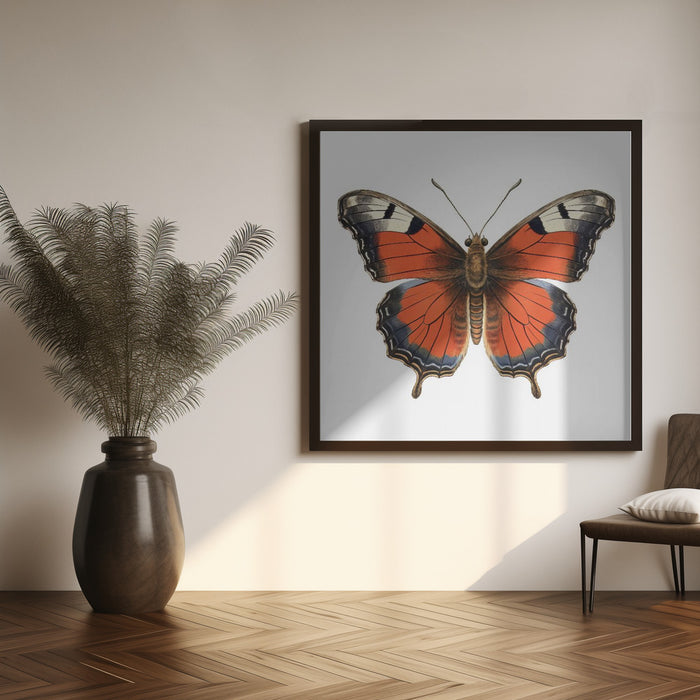 Butterfly 49 by Bilge Paksoylu Square Canvas Print Art for Modern Home Decor. Decorate your office or living room with canvas artwork