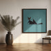 Black Cat by Vision Grasp Art Square Canvas Print Art for Modern Home Decor. Decorate your office or living room with canvas artwork