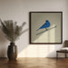 Indigo Bunting by Vision Grasp Art Square Canvas Print Art for Modern Home Decor. Decorate your office or living room with canvas artwork
