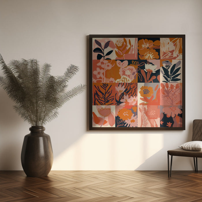 Flower Memory by Treechild Square Canvas Print Art for Modern Home Decor. Decorate your office or living room with canvas artwork