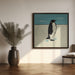 Penguin by Vision Grasp Art Square Canvas Print Art for Modern Home Decor. Decorate your office or living room with canvas artwork