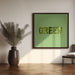 Green by Julia Ramiro Square Canvas Print Art for Modern Home Decor. Decorate your office or living room with canvas artwork
