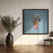 Popflies Wide by Julia Ramiro Square Canvas Print Art for Modern Home Decor. Decorate your office or living room with canvas artwork
