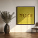 Yellow by Julia Ramiro Square Canvas Print Art for Modern Home Decor. Decorate your office or living room with canvas artwork