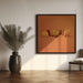 Orange by Julia Ramiro Square Canvas Print Art for Modern Home Decor. Decorate your office or living room with canvas artwork