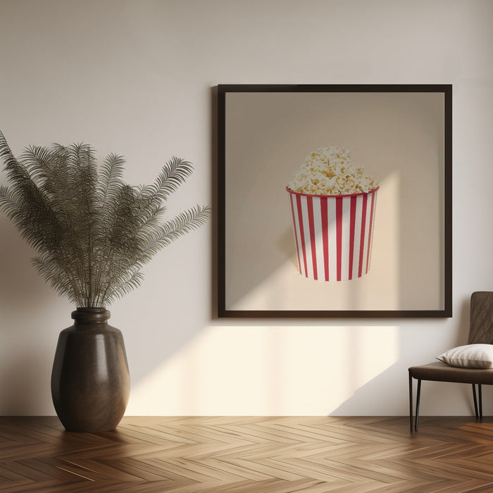 Palomitas.1.q by Julia Ramiro Square Canvas Print Art for Modern Home Decor. Decorate your office or living room with canvas artwork