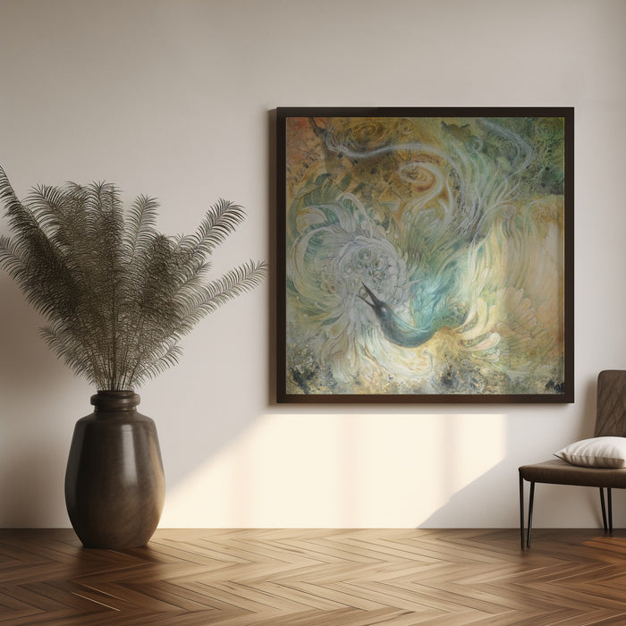 In the Gardens of the Sun by Stephanie Law Square Canvas Print Art for Modern Home Decor. Decorate your office or living room with canvas artwork