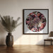 Paisley Blooms & Crow by Sue Skellern Square Canvas Print Art for Modern Home Decor. Decorate your office or living room with canvas artwork