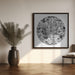 Candy Blooms & Crown Black & White by Sue Skellern Square Canvas Print Art for Modern Home Decor. Decorate your office or living room with canvas artwork