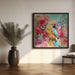 Parrots Tropical Garden by Andrea Haase Square Canvas Print Art for Modern Home Decor. Decorate your office or living room with canvas artwork