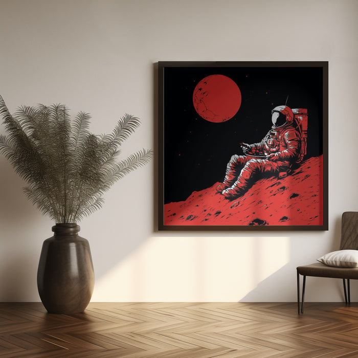 Moon 2 by Bilge Paksoylu Square Canvas Print Art for Modern Home Decor. Decorate your office or living room with canvas artwork