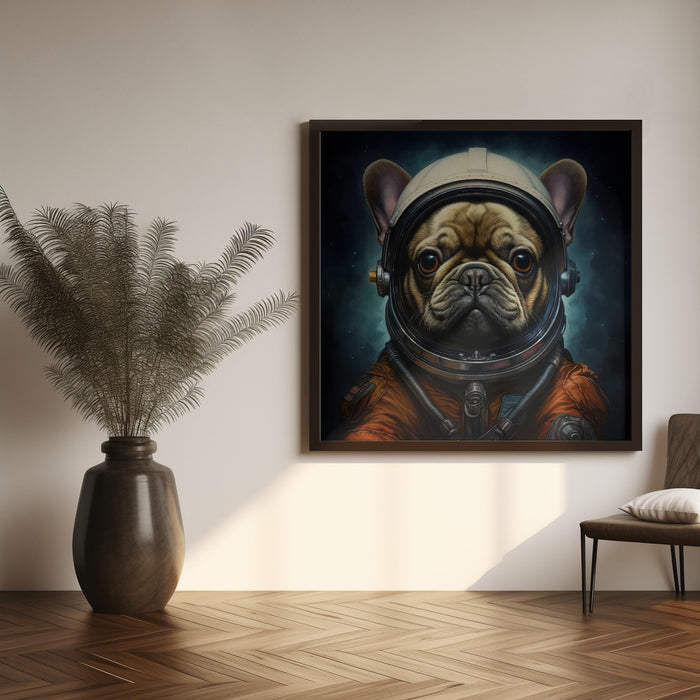 A Dog 2 by Bilge Paksoylu Square Canvas Print Art for Modern Home Decor. Decorate your office or living room with canvas artwork