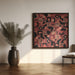 Mid Century Grid Pattern Nine by Little Dean Square Canvas Print Art for Modern Home Decor. Decorate your office or living room with canvas artwork