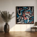 Ink and oil abstract by Little Dean Square Canvas Print Art for Modern Home Decor. Decorate your office or living room with canvas artwork