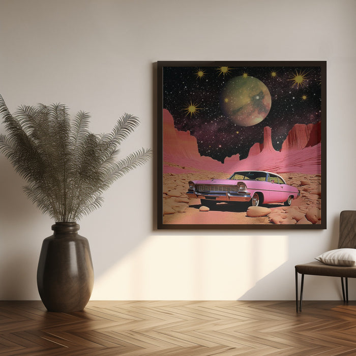 SpaceRide 3.0 by Samantha Hearn Square Canvas Print Art for Modern Home Decor. Decorate your office or living room with canvas artwork