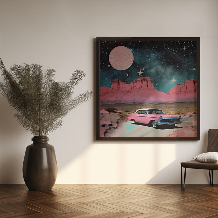 SpaceRide 4.0 by Samantha Hearn Square Canvas Print Art for Modern Home Decor. Decorate your office or living room with canvas artwork