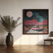 SpaceRide 4.0 by Samantha Hearn Square Canvas Print Art for Modern Home Decor. Decorate your office or living room with canvas artwork