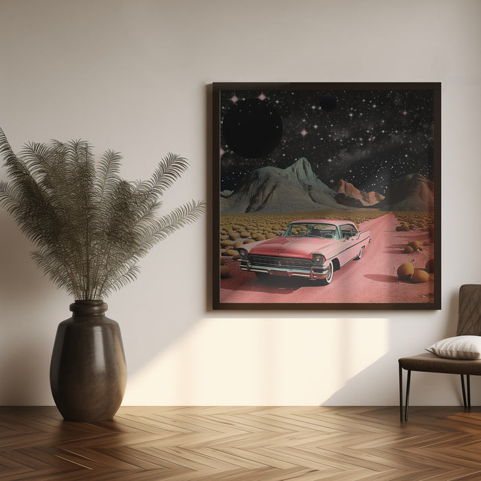 SpaceRide 6.0 by Samantha Hearn Square Canvas Print Art for Modern Home Decor. Decorate your office or living room with canvas artwork