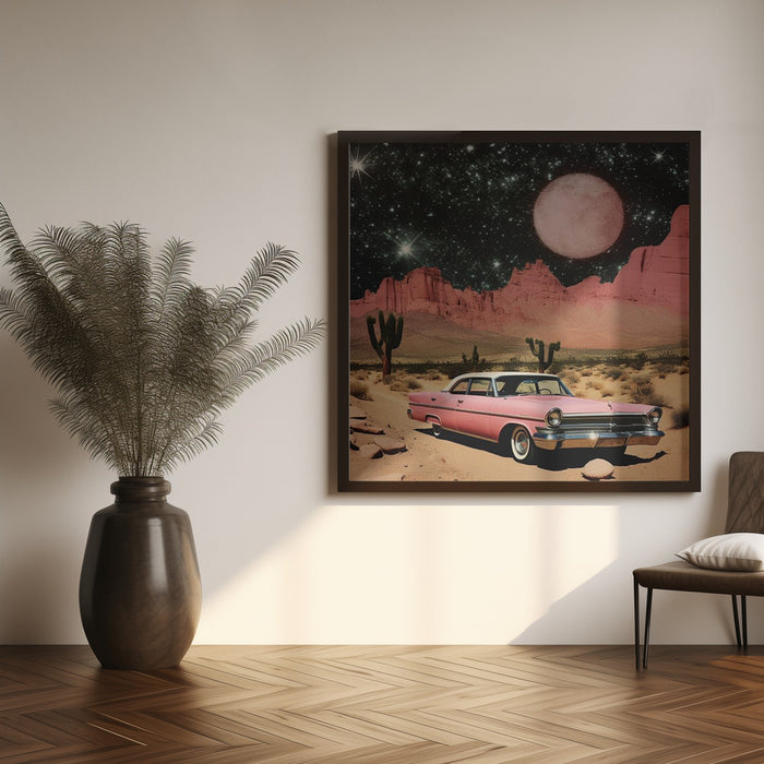 SpaceRide 8.0 by Samantha Hearn Square Canvas Print Art for Modern Home Decor. Decorate your office or living room with canvas artwork
