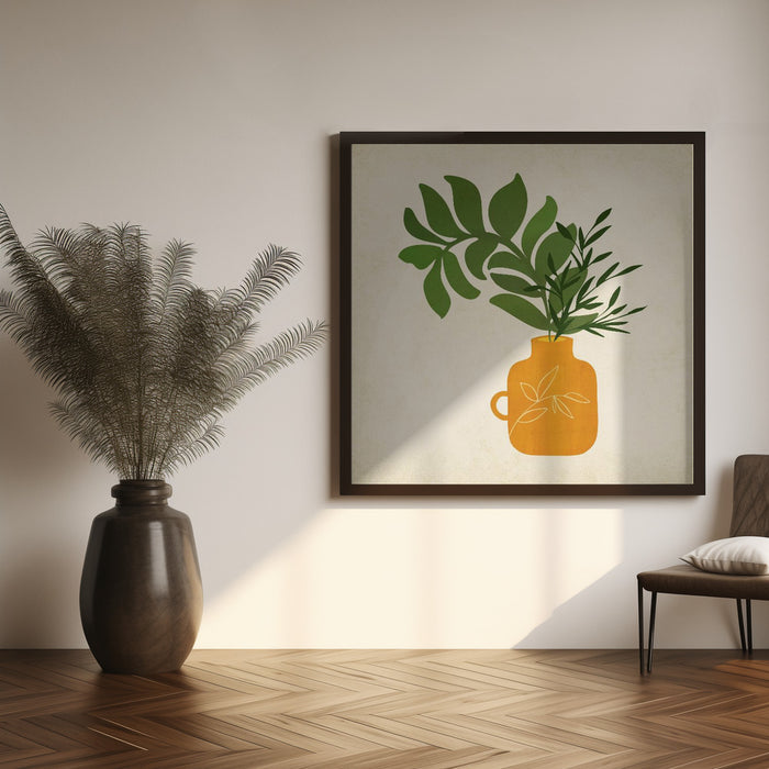 Boho Bouquet by Kristian Gallagher Square Canvas Print Art for Modern Home Decor. Decorate your office or living room with canvas artwork