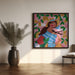 Portrait woman in Amalfi coast Italy by Caroline Bonne Müller Square Canvas Print Art for Modern Home Decor. Decorate your office or living room with canvas artwork