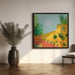 Colorful Garden by Kristian Gallagher Square Canvas Print Art for Modern Home Decor. Decorate your office or living room with canvas artwork