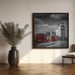 Typical London by Melanie Viola Square Canvas Print Art for Modern Home Decor. Decorate your office or living room with canvas artwork