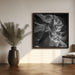 MONOCHROME ANTELOPE CANYON Rock Formation by Melanie Viola Square Canvas Print Art for Modern Home Decor. Decorate your office or living room with canvas artwork
