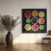Citrus energy by EMELIEmaria Square Canvas Print Art for Modern Home Decor. Decorate your office or living room with canvas artwork