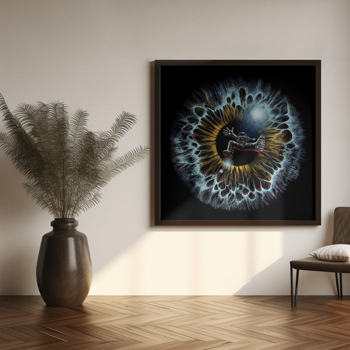 Lost In Your Eye Cosmic by Alirıza ÇAKIR Square Canvas Print Art for Modern Home Decor. Decorate your office or living room with canvas artwork