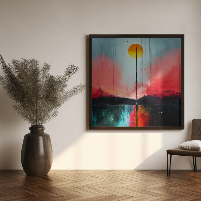 Second World 5 by Justyna Jaszke Square Canvas Print Art for Modern Home Decor. Decorate your office or living room with canvas artwork