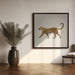 Leopard by Giulia Borsi Square Canvas Print Art for Modern Home Decor. Decorate your office or living room with canvas artwork