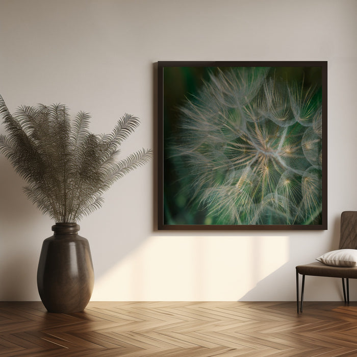 Summer Dandelion Square Canvas Art  Bethany Young 
