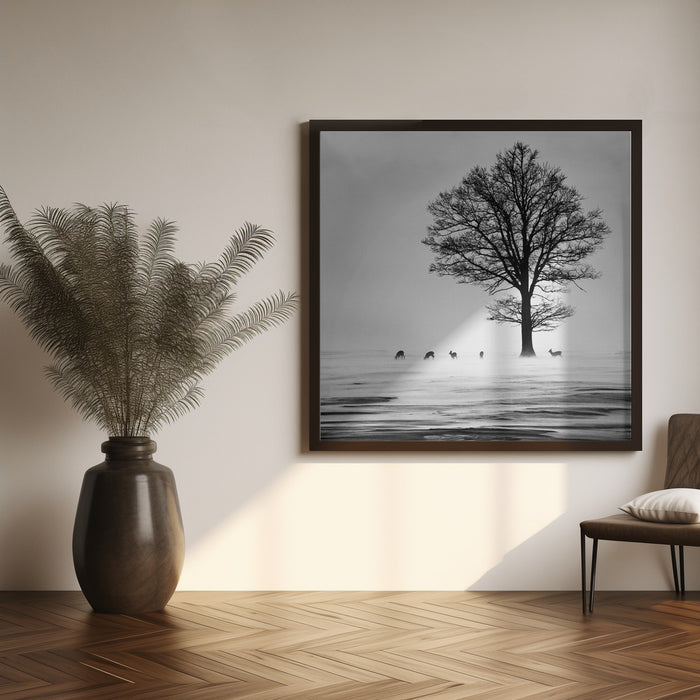 Roes Square Canvas Art  Silvija Danelsone 