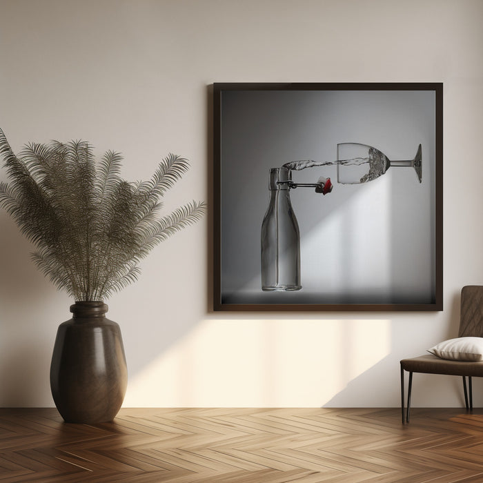 Pouring? Square Canvas Art  Wieteke de Kogel 