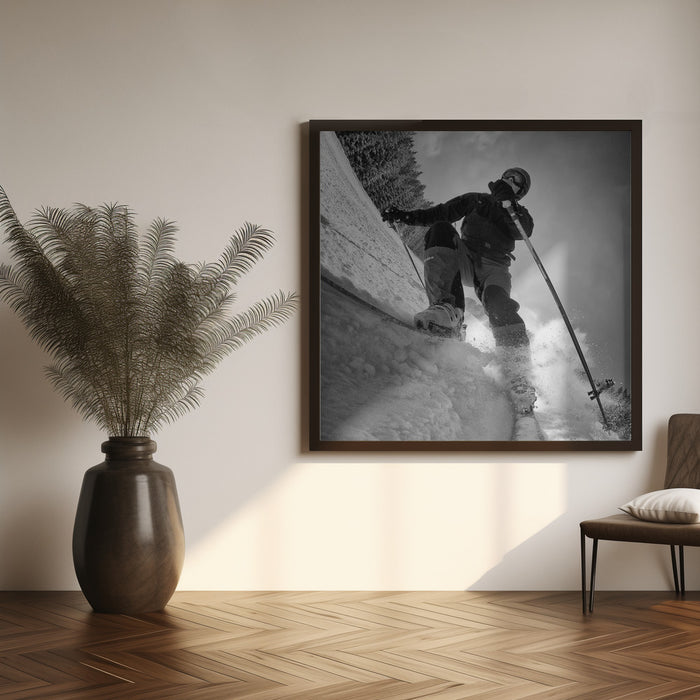 GoPro Rider by Marcel Rebro Square Canvas Print Art for Modern Home Decor. Decorate your office or living room with canvas artwork