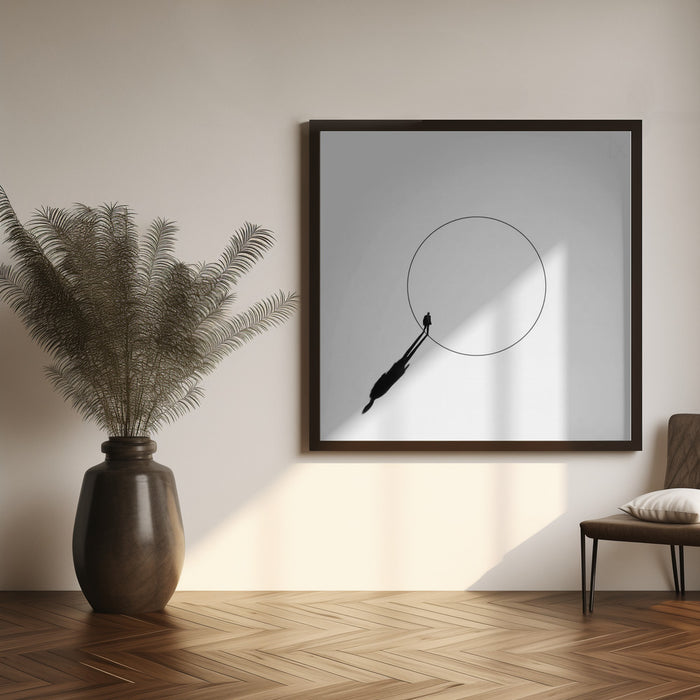 Walking the circle! Square Canvas Art  Huib Limberg 