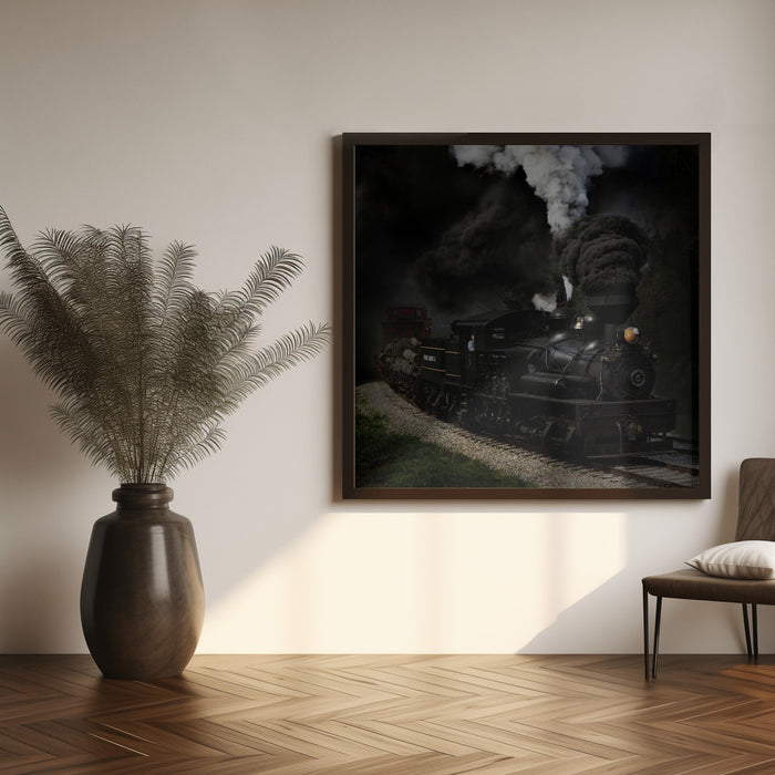 Blow That Whistle by Chuck Gordon Square Canvas Print Art for Modern Home Decor. Decorate your office or living room with canvas artwork