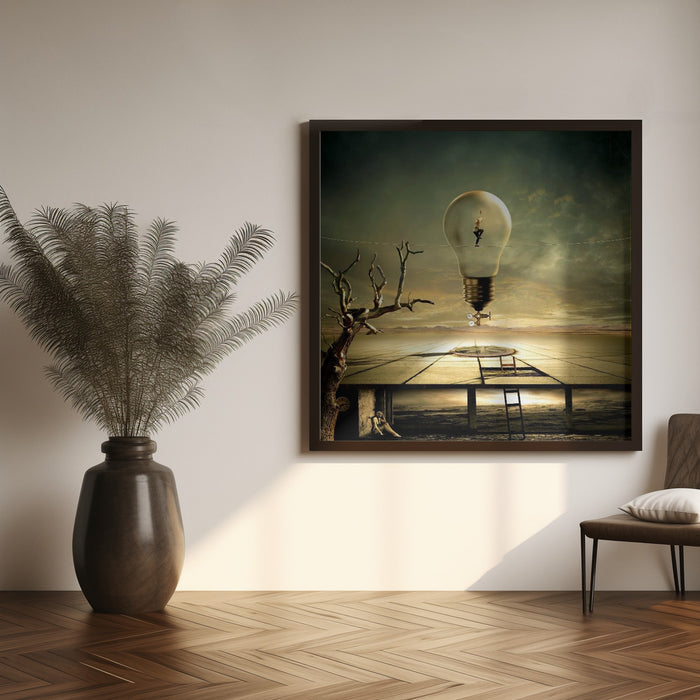 nightwalk by Franziskus Pfleghart Square Canvas Print Art for Modern Home Decor. Decorate your office or living room with canvas artwork