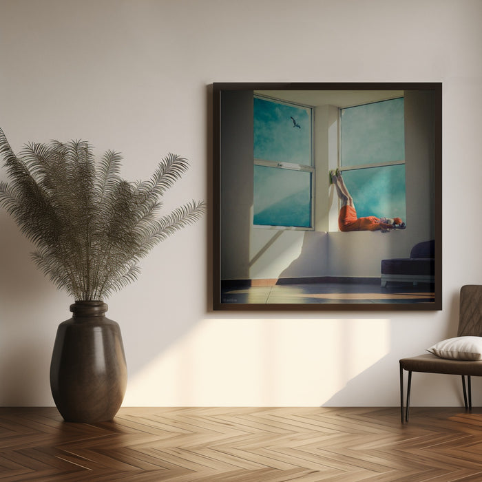 room with a view Square Canvas Art  ambra 