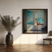 room with a view Square Canvas Art  ambra 