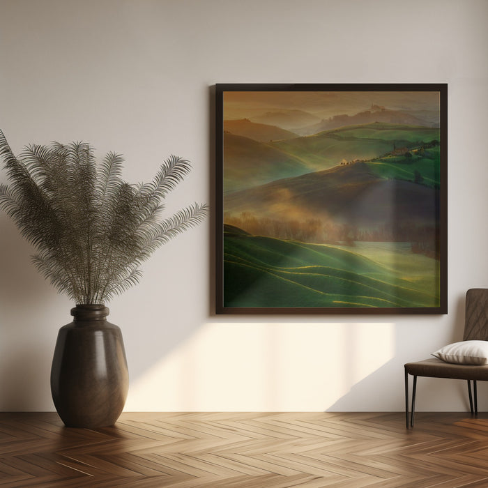 Morning Dreams by Krzysztof Browko Square Canvas Print Art for Modern Home Decor. Decorate your office or living room with canvas artwork