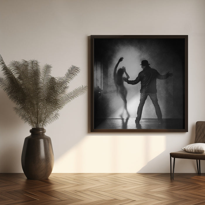 the invisible wall by Roswitha Schleicher-Schwarz Square Canvas Print Art for Modern Home Decor. Decorate your office or living room with canvas artwork