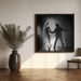 the invisible wall by Roswitha Schleicher-Schwarz Square Canvas Print Art for Modern Home Decor. Decorate your office or living room with canvas artwork
