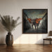 Butterphant by hardibudi Square Canvas Print Art for Modern Home Decor. Decorate your office or living room with canvas artwork