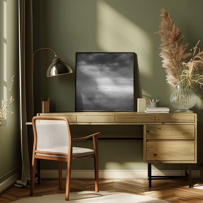 Sixty shades of gray Square Canvas Art  George Digalakis 