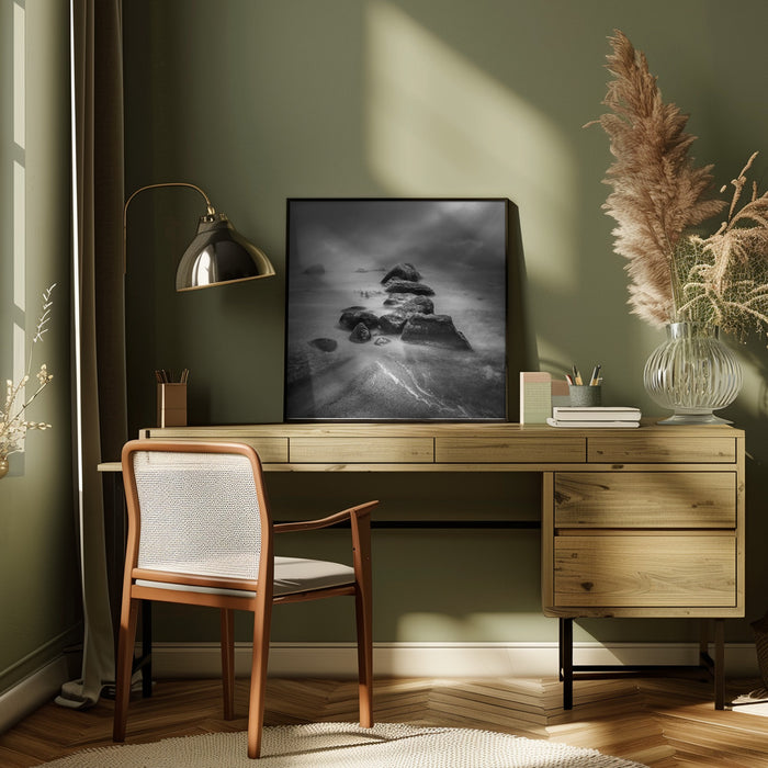 Mysterious stones ... by Joanna Maciszka Square Canvas Print Art for Modern Home Decor. Decorate your office or living room with canvas artwork